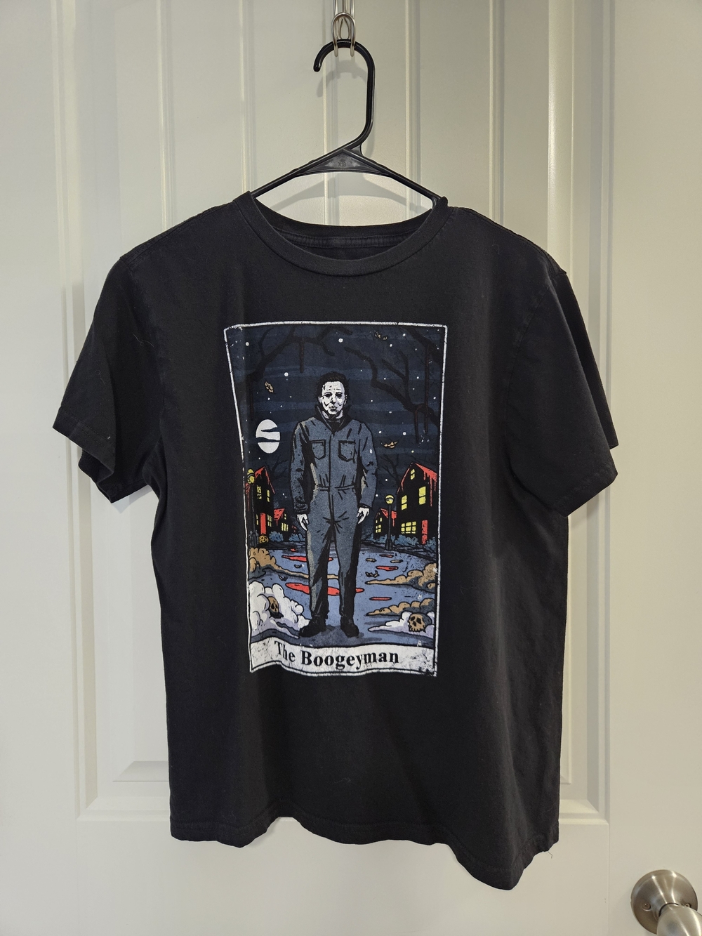 Black Graphic Tee - The Boogeyman Print